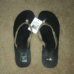 Yoga Joy Metallic Sanuk Flipflops